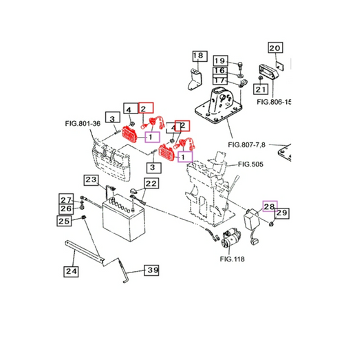 Mahindra headlight assembly 10362811001 for 2015, 2216, 2615, 2816, and 3015 Gear and HST tractors, complete OEM front headlamp used in the tractor’s electrical system for forward illumination.
