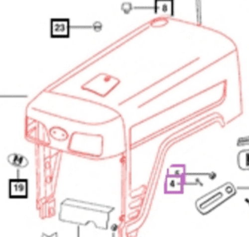 FRONT HOOD SHELL FOR 3525 MAHINDRA TRACTOR (005559041R93)