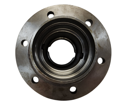 Mahindra 2WD front wheel hub 007500051C1 used on 5500, 6000, 6500, 5530, 6030, 6530 and 5555/5565/5570 2WD tractors in the front axle front wheel hub assembly, two hubs per tractor.