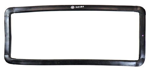 Mahindra front headlamp rubber beading 000061050M01 for sealing and cushioning headlight openings on Mahindra 4500, 4530, 5500, 5530, 6000, 6030, 6500, and 6530 tractor bonnet and grill assemblies; sold individually (two required per tractor).