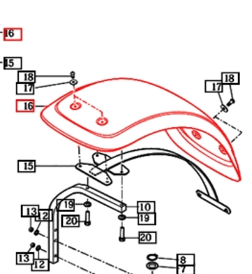 Mahindra front mud guard 19024183011 for front axle supporter and drive shaft and chassis mud guard assemblies on Mahindra 9000 Series 9110P and 9125P CAB and mForce 100, mForce 105, and mForce105XL cabin tractors; sold per each and fits both left and right sides.