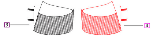 Mahindra left-hand front parking lamp 007700745C92 / 007700745C91 for 30 Series 5530, 6030, 6530 and 5500 Series 5555, 5565, 5570 T4 Synchro tractors, OEM front marker/parking light assembly mounted on the left side of the front lamp housing.