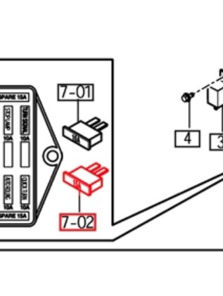 Mahindra 15 amp blade style fuse 15756230110 for multiple 10 Series 2310 2810 3510 4010 4110 4510 5010 6010 6110 7010 and 2500 2600 Series tractor electrical systems