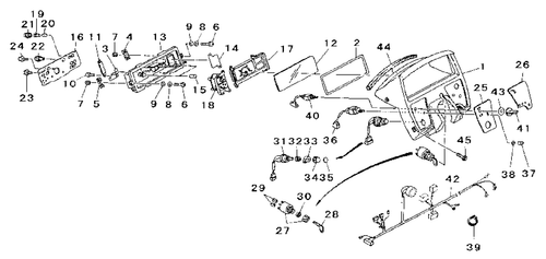 FUEL/TEMP GAUGE FOR 2615 HST MAHINDRA TRACTOR (19632911540)