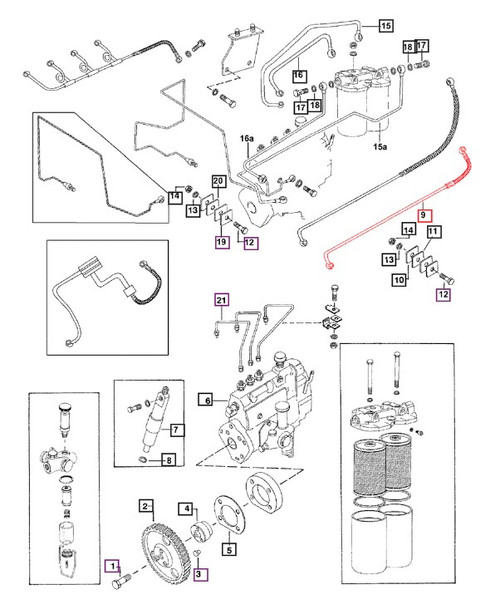 Mahindra OEM pipe 005558984R91 to fuel tank to feed pump for 05 Series E350 engine tractors restores a safe, leak‑free fuel path between the tank and the injection feed pump to ensure reliable starting and engine performance.