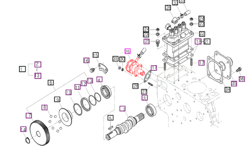 Mahindra mechanical fuel lift pumps E577552031 and 1538152030 for 10 Series and eMax compact tractors