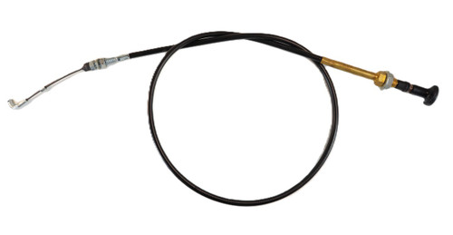 Mahindra cable for pull to stop 005557007R91 is a mechanical fuel shutoff cable that runs from the dash control to the injection pump on 05 Series 3505, 4505 and C4005 tractors, used to manually shut down the engine by pulling the knob. This OEM-style cable fits in the hand throttle & fuel shut off linkage group and includes the inner wire and outer sheath sized for these models.