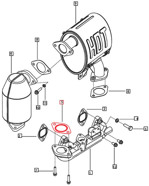 Mahindra metallic exhaust gasket 006001674B1 turbocharger elbow to stub pipe gasket for 3505 3525 5525 5545 5530 6030 6530 6525 1533 1538 2540 2538 2638 1635 1640 tractor exhaust systems