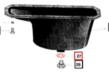 Mahindra copper oil drain plug washer gasket 001081618R1 crush washer for engine oil pan drain plug on 3505 4505 5005 3325 3525 3825 4025 4525 3535 4035 4535 5035 4540 4550 1635 tractors