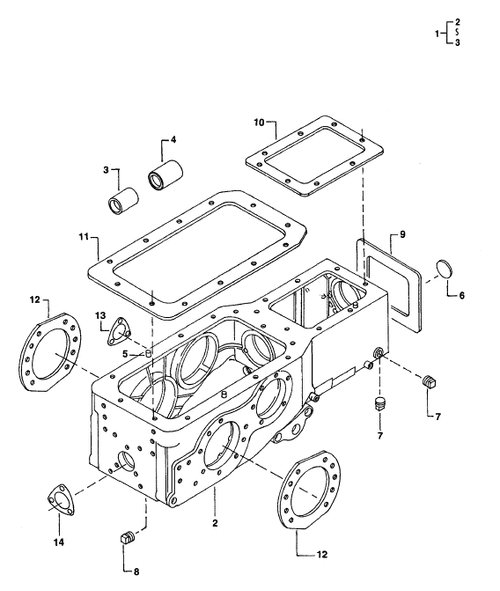 Mahindra transmission case gear shifter assembly gasket 001233553R2 for front transmission case cover and gear shifter housing on 3505 E350 C27 C35 C4005 475 485 575 3325 3525 3825 4025 4525 4540 tractors