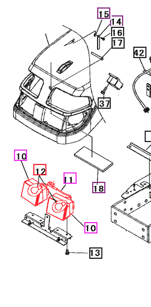Mahindra head lamp assembly 10392808000 for 1815 and 1816 HST tractors replaces damaged or dim factory headlights with a complete lamp unit so the tractor meets original lighting performance and safety requirements.