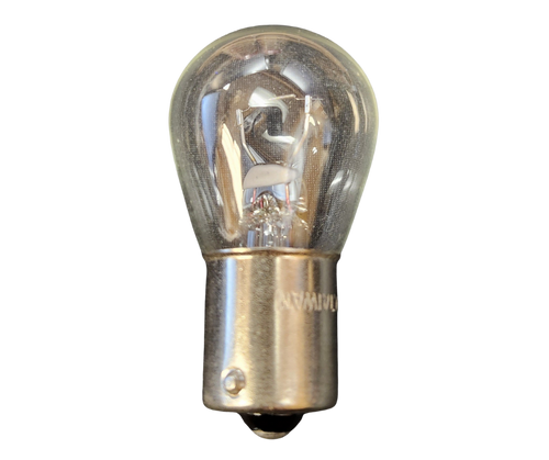 Mahindra 12V 23W bulb 09808122304 for 15 Series, 16 Series and Max tractors, OEM replacement lamp used in work lights, bonnet lights and safety device indicators across multiple compact tractor models.