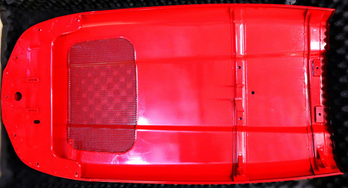 Mahindra OEM front hood assembly 12606202000MR for 10 Series 5010 Gear Cabin, 5010 HST Cabin, 6010 HST Cabin and 6110 Gear Cabin tractors covering the engine and grille area.