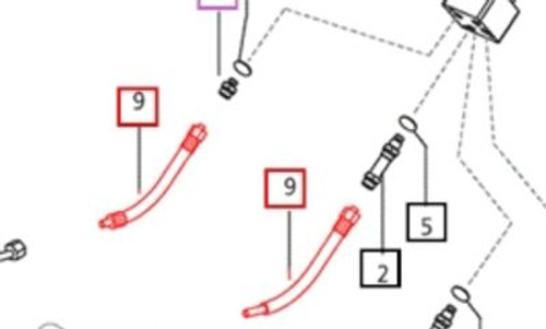 STEERING HOSE INLET TO BOX FOR 3535|4035|4535|5035 MAHINDRA TRACTOR (007203578D91)