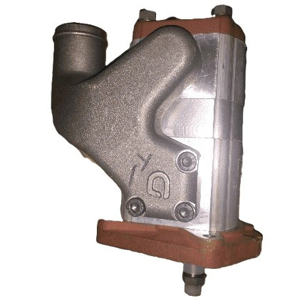 Mahindra hydraulic pump 007205701B91 shown as a cast‑iron tandem gear pump with multiple ports that bolts to the transmission housing on 4025, 4525, 4540 and 4550 tractors to power the steering, three‑point hitch and loader hydraulics.
​