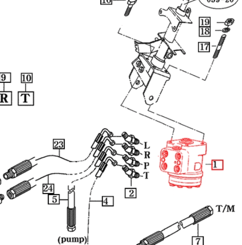 HYDROSTATIC STEERING BOX FOR 4110 MAHINDRA TRACTOR (16004072100)