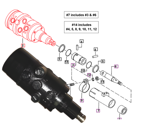 Genuine Mahindra Tractor Power Steering Cylinder – Clockwise Ball Joint 005554151R91