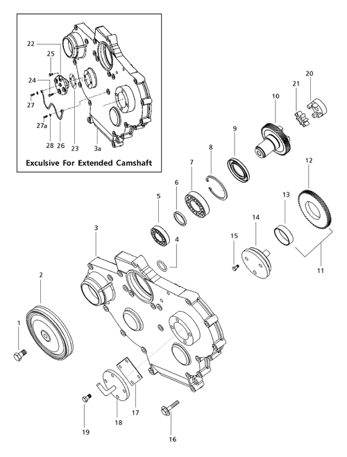 IDLER GEAR WITH BUSHING FOR 6500 MAHINDRA TRACTOR (006000879F91)