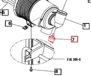 INDICATOR FOR AIR CLEANER FOR MAHINDRA MODELS 1533,1538,1635,AND 1640 (19480413700)