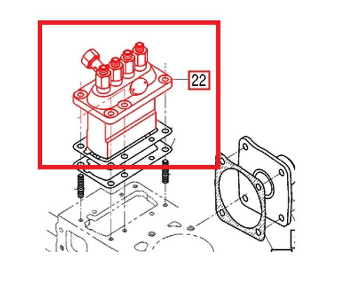 INJECTOR PUMP FOR 4110 MAHINDRA TRACTOR (E630151016)