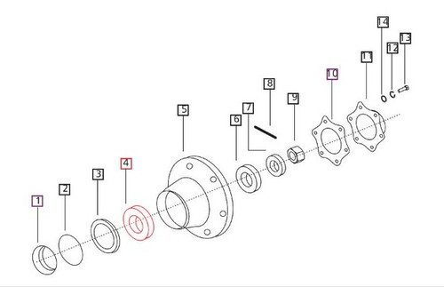 Mahindra inner front wheel bearing 007500053C91 007500053C1 for 2WD 4500 5500 5530 6000 6030 6500 6530 5555 5565 5570 6065 tractor front axle hub assemblies