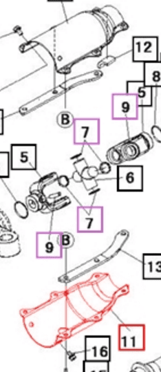 LOWER FRONT DRIVE LINE SHIELD FOR MAX 24 MAHINDRA TRACTOR (19671913AG0)