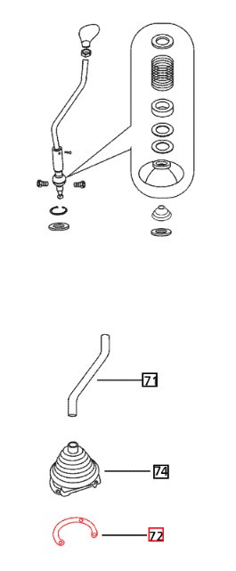 Mahindra gear shift boot holding plate 006500174C1 securing shifter boot on 4025 6025 4500 4540 4550 4565 5500 6000 6500 6525 tractor transmission cover