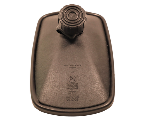 Mahindra cab side outside rearview mirror assembly 15186313000 EC‑marked mirror for left or right side of eMax and 2500 2600 series cabin tractors.
