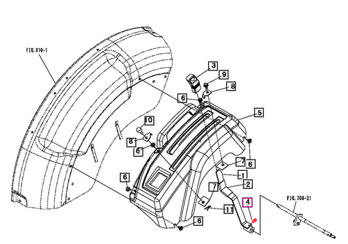 Mahindra Bolt 7T A0400106012 for hydraulic lift and 3-point control on 15, 16, Max and Max XL Series tractors.