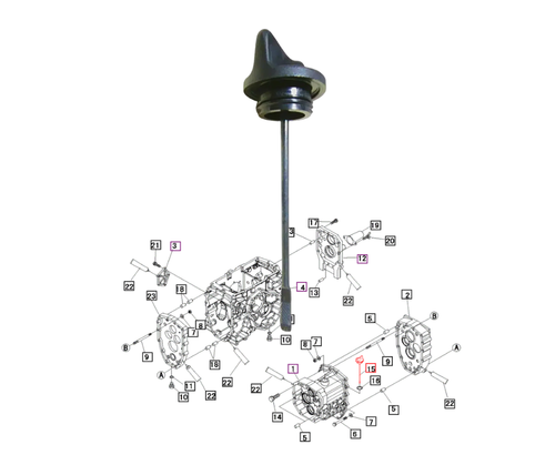 Mahindra Hydraulic Transmission Oil Fill Cap Dipstick Plug 19812472002 For 15 16 1500 1600 And Max Gear Series Tractors Including 2015 2415 3215 1526 1533 1538 2216 2516 3016 3316 3616 Max 26 Xl Max 26Xlt And Max 28 Xl With O Ring 08300100280 Sold Separately.