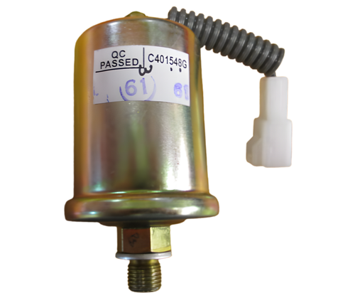Mahindra oil pressure transducer 000041615C11 used on 4500, 5500, 6000, 6500, 4530, C27 and C35 tractors to send engine oil pressure signals to the dash warning light or gauge.