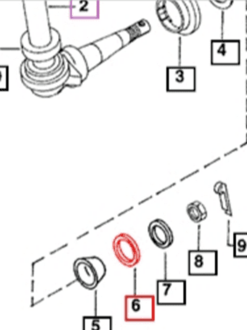 OIL SEAL FOR FRONT HUB FOR 4540|4550|4565|5525|6525|C27|C35 2 WHEEL DRIVE MAHINDRA TRACTOR (005558517R1)