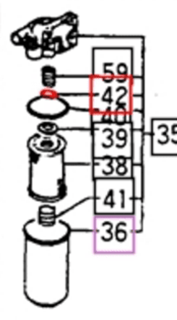 PACKING FOR HYDRAULIC FILTER ELEMENT FOR OLD STYLE 2810 MAHINDRA TRACTOR (14445102310)