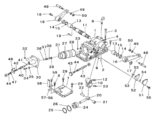 Mahindra hydraulic lift piston 19642417000 for 2615 3015 2816 tractor three-point hitch hydraulic ram assembly.