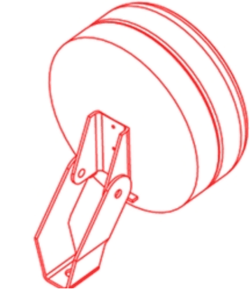 Mahindra Plough Lamp Round (007700332C92) – Fits 5100, 6000, and 7000 Series Tractors