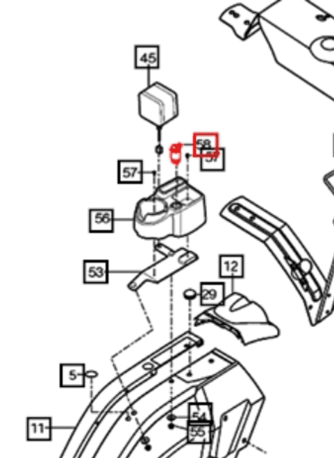 POWER SOCKET FOR 2538 & 2638 MAHINDRA TRACTOR (10037018500)