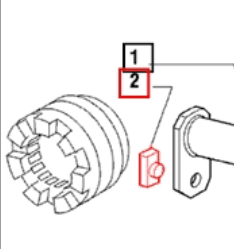Mahindra PTO pad 006500696C1 (PAD - 072403) for Mahindra 4500, 5500, 6000 and 6500 4WD tractors, rubber pad used in the I.P.T.O. and transmission outer control linkage to reduce vibration and wear.