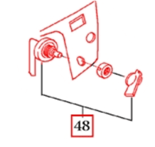 Mahindra PTO rotary switch 15616603100 used on the instrument panel of 2310, 2810, 3510, 4110, 4510 and 7010 tractors to turn the rear PTO on and off from the dash.
