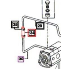 Mahindra hose for suction line power steering 000051672D01 pump line hose for 3505 3525 4005 4500 4505 5005 5500 6000 6500 7060 7520 C27 C35 tractors.