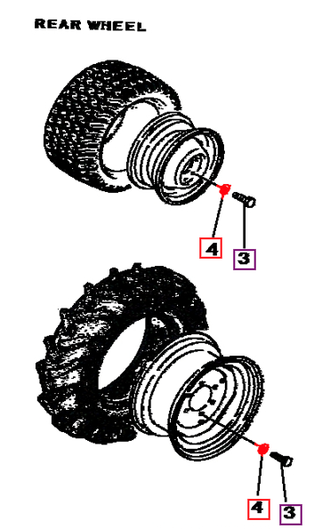 Mahindra washer M14 03550161428 / 03550361428 for wheel mounting hardware on 2216, 2816, Max 24 and Max 26 XL tractors with Titan AG and turf tires.