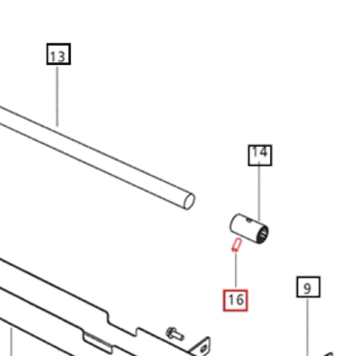 ROLL PIN FOR REAR SLEEVE FOR 4 WHEEL DRIVE DRIVELINE ON 3535|3540|4035|5035|5530 MAHINDRA TRACTOR (006500324C1)