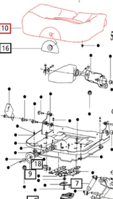 SEAT BOTTOM (DELUXE MODEL) FOR 3550|3540|4025|4035|4530|4550|5035|5530|5545|6030|6530 MAHINDRA TRACTOR (008500576C1)