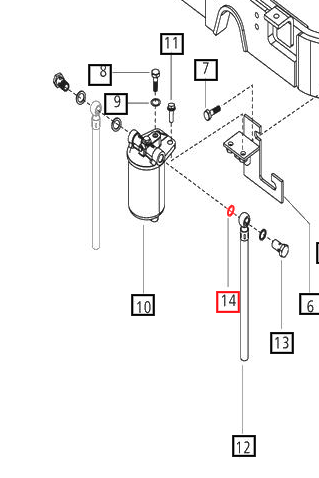 Mahindra copper sealing washer 006011056B1 used on fuel filters, fuel injection lines, and hydraulic/lift housing ports to provide a leak‑free seal.