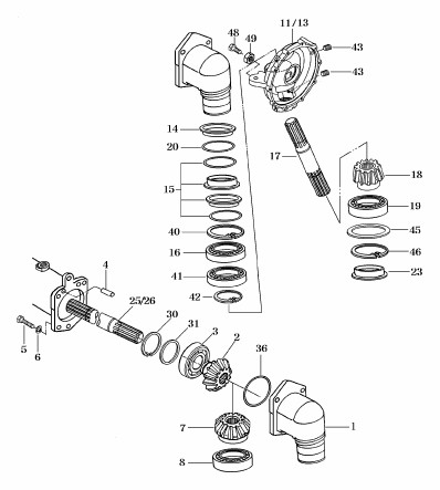 SHAFT O-RING SEAL FOR 2310 MAHINDRA TRACTOR (ITEN # 42) (V7041400600)