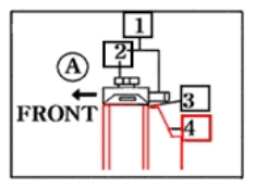 Mahindra radiator shroud 12301042201 for the 3510 radiator on 10 Series 3510 4WD Gear tractors with new sheet metal (from SN 351V), used in the engine accessories and control group to direct cooling air through the radiator.