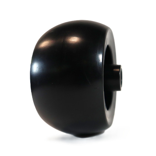 Wheel 94002000070 used as an anti‑scalp/support wheel on the TYM eMax54M 54 inch mid‑mount mower deck for Mahindra eMax 20S tractors.