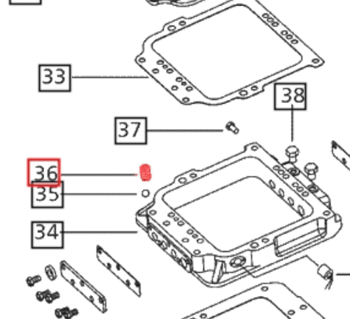 Mahindra Transmission Shift Cover Spring 006502304R1. Fits a wide range of Mahindra tractor models (00 - mPower series).
