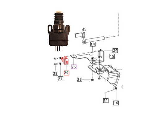 Mahindra PTO Safety Switch, PTO Neutral At PC/DC, Clutch Pedal & 4WD lever 000013058P05