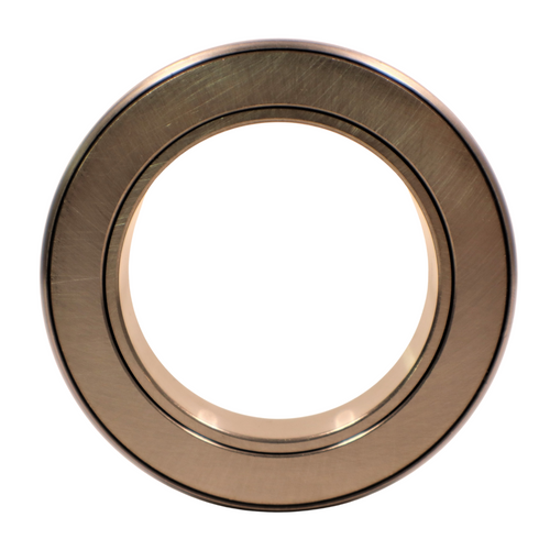 Mahindra clutch release bearing 11801156000 for 2615 Gear and 2816 Gear tractors, round throwout bearing that rides on the clutch release fork inside the clutch housing to disengage the pressure plate.