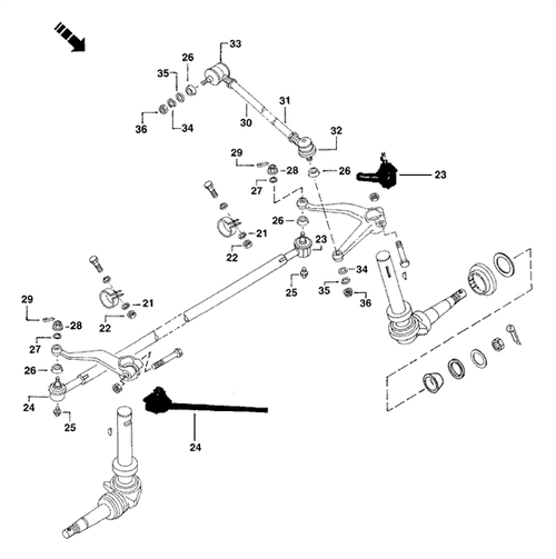 BALL JOINT (CROSS TIE-ROD) (001230291R11)